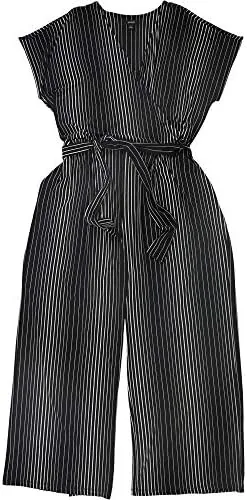 alfani womens wide leg jumpsuit black large